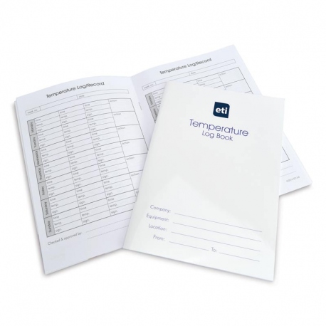 Temperature log books to record temparatures