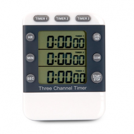 Three Channel Kitchen Timer with alarm